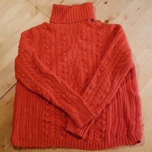 Gap chunky cable knit turtleneck sweater